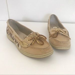SPERRY TOP-SIDER ANGELFISH/TAN-GIRAFFE/SIZE8.5